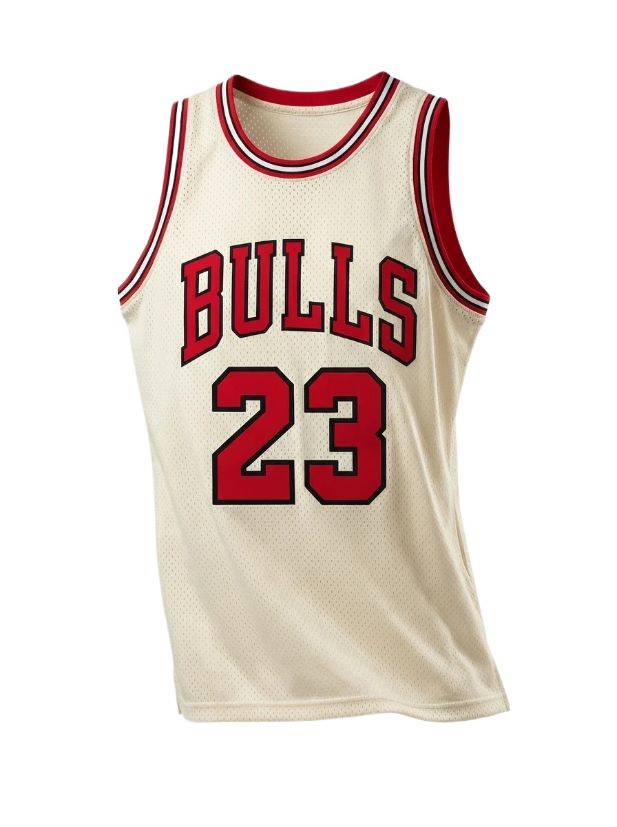 Michael Jordan retro-style off-white jersey