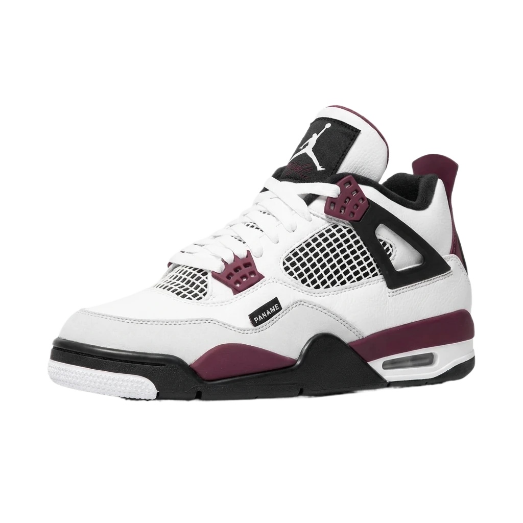 Air Jordan 4 Retro White Purple Shoes
