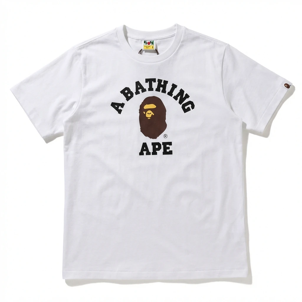 Bape Ape Head Simple White T-shirt