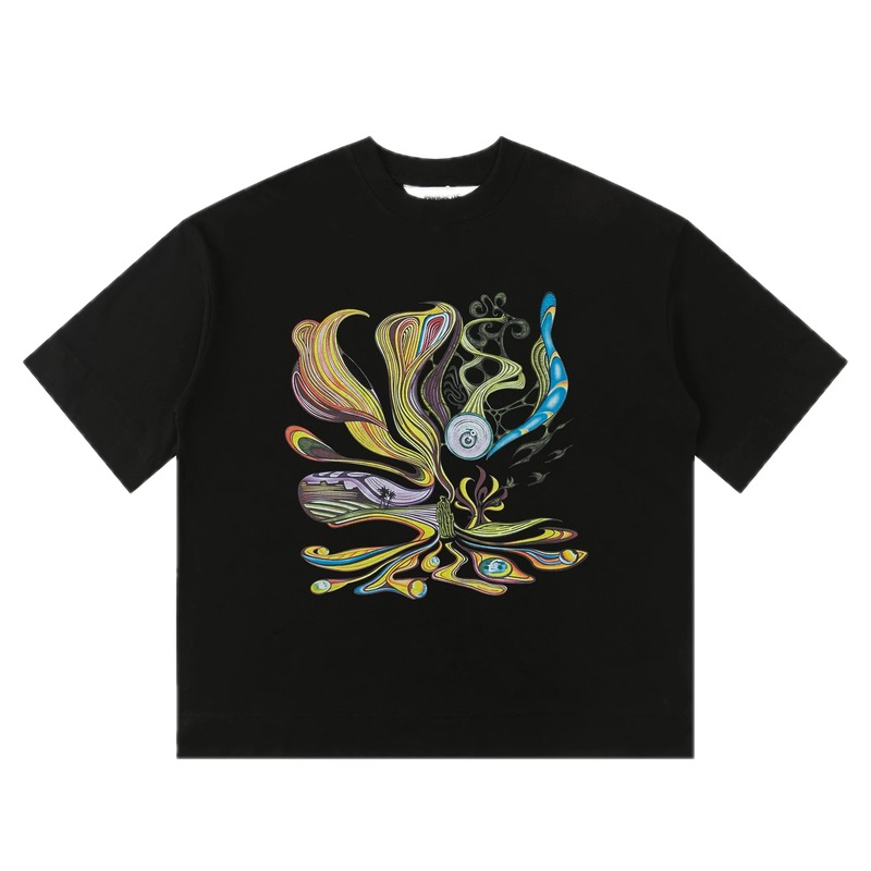 Abstract-style Black T-shirt of House of Errors