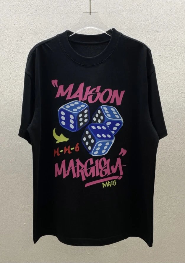 Maison Margiela MM6 Street Style Black Short Sleeve T-Shirt