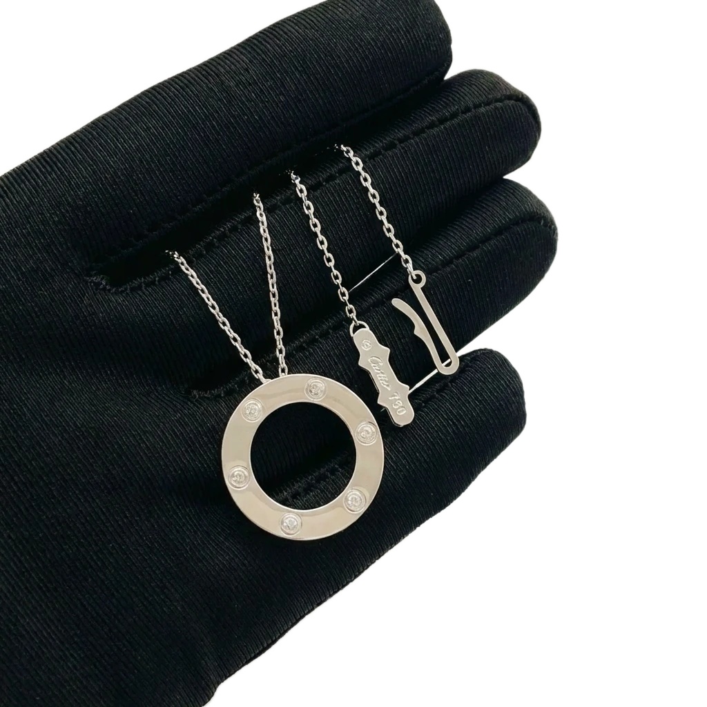Cartier Love series silver necklace