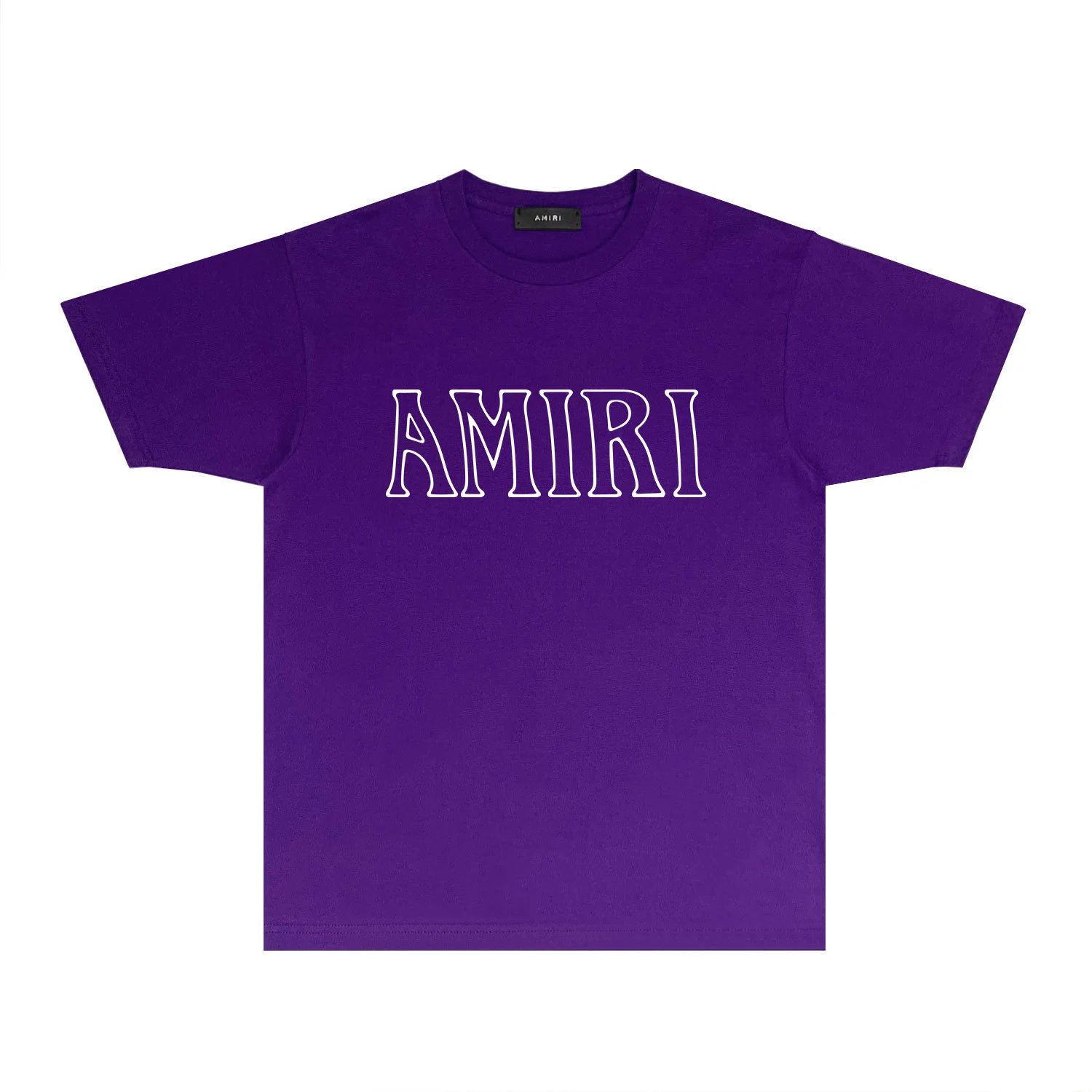AMIRI minimalist style purple T-shirt