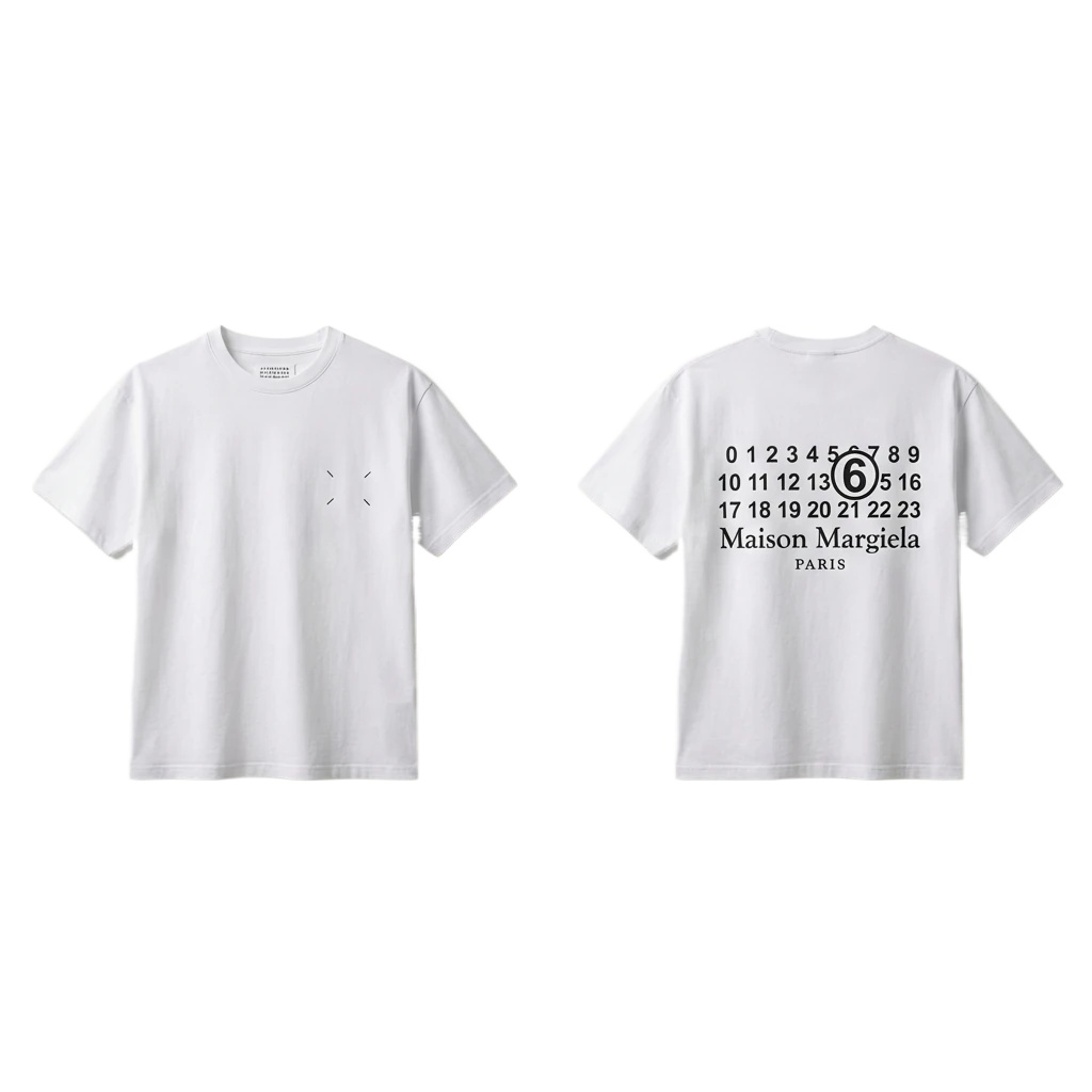 Maison Margiela white T-shirt with digital printing