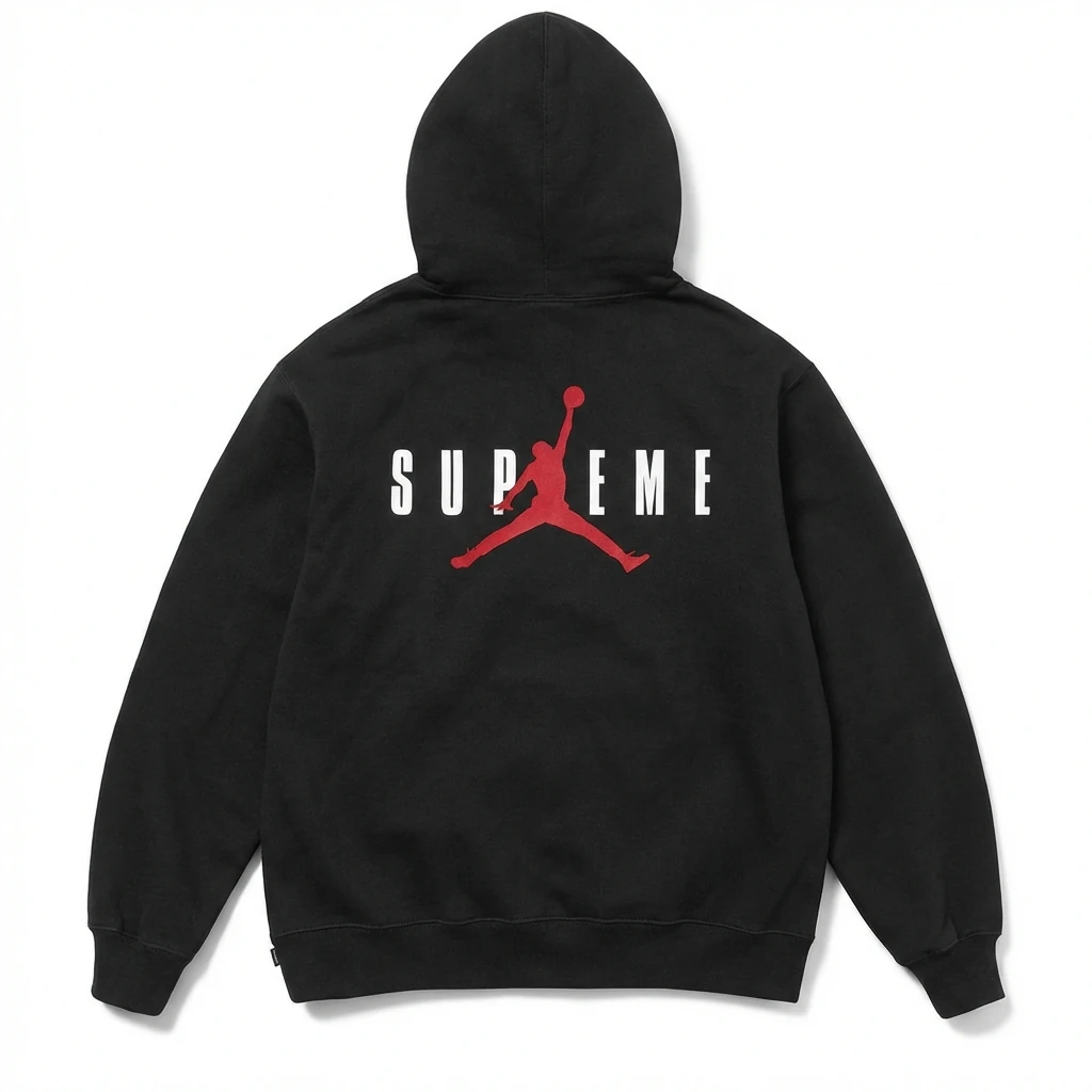 Supreme Co-branded Black Hoodie