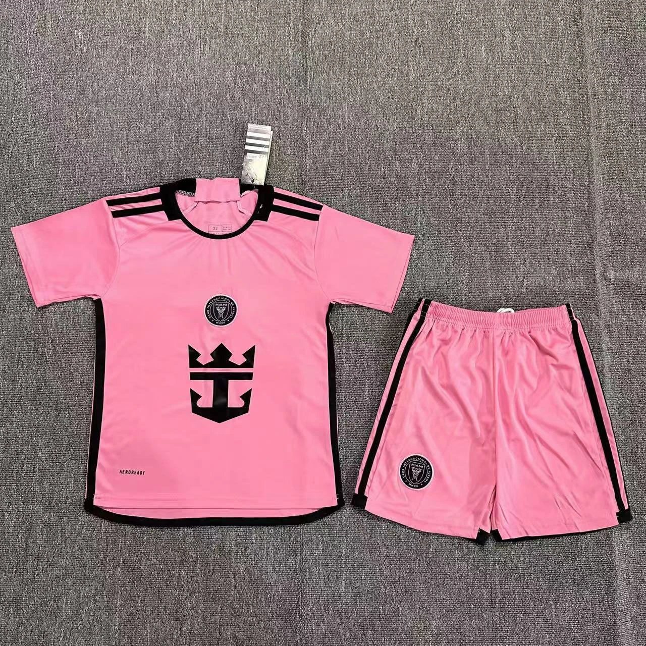 Inter Miami Classic Soccer jersey set Pink Football for Daily Styling