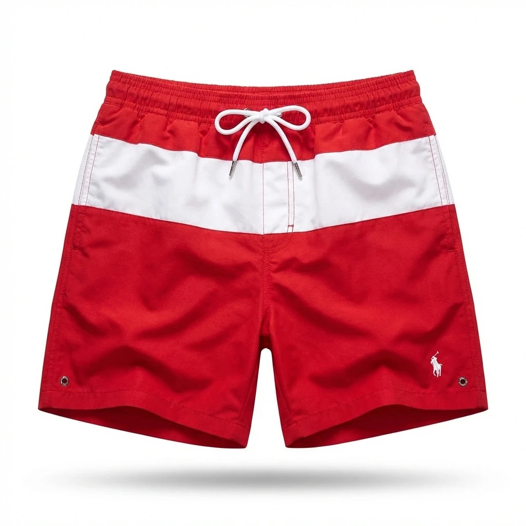 Ralph Lauren red and white color - block shorts