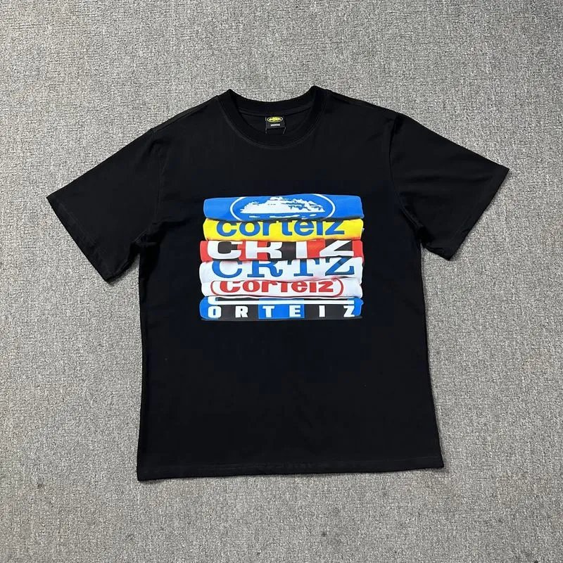 Corteiz Compact Logo T-shirt Black Corteiz for Smart Casual Looks
