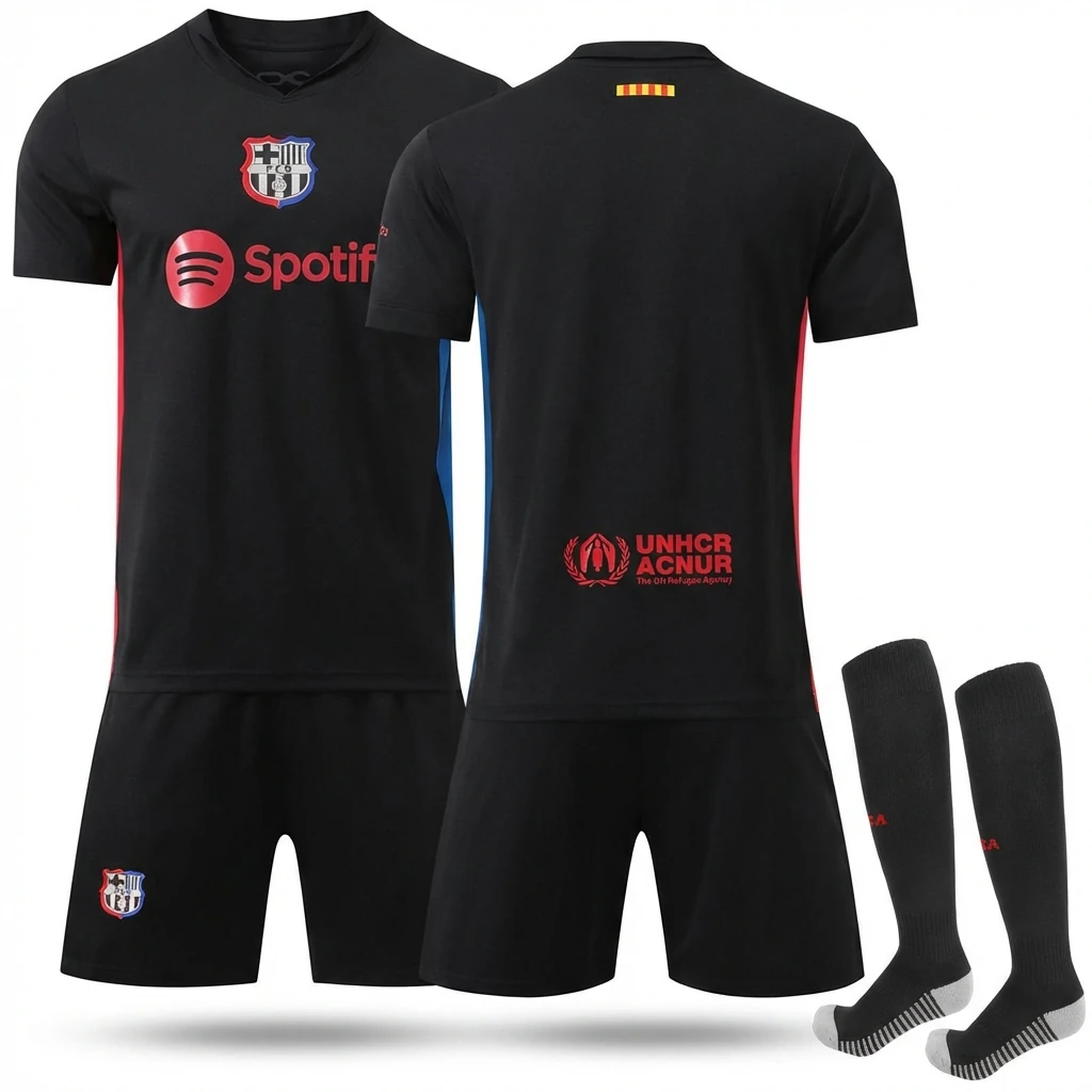 Barcelona trendy cool black jersey suit