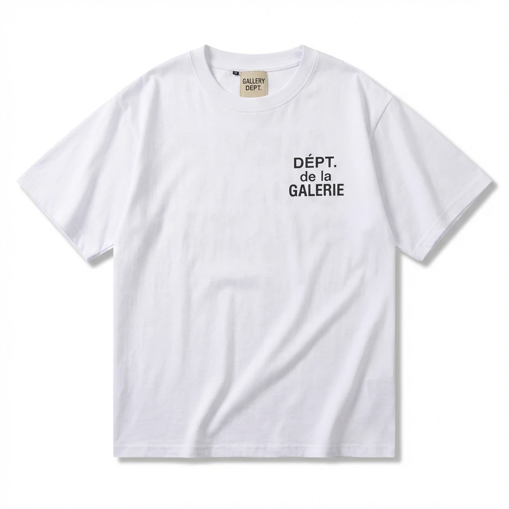 Gallery Dept Minimalist Style White T-shirt