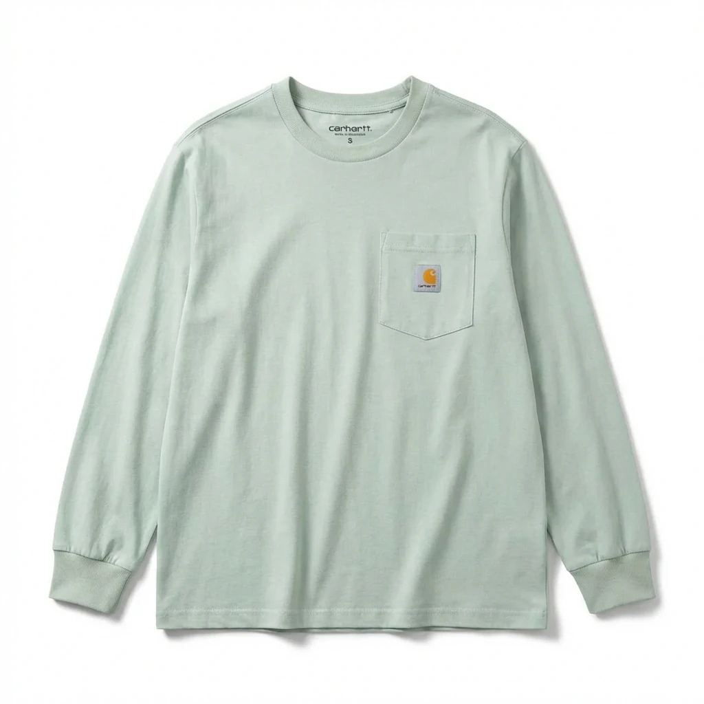 Carhartt basic simple style light green sweatshirt