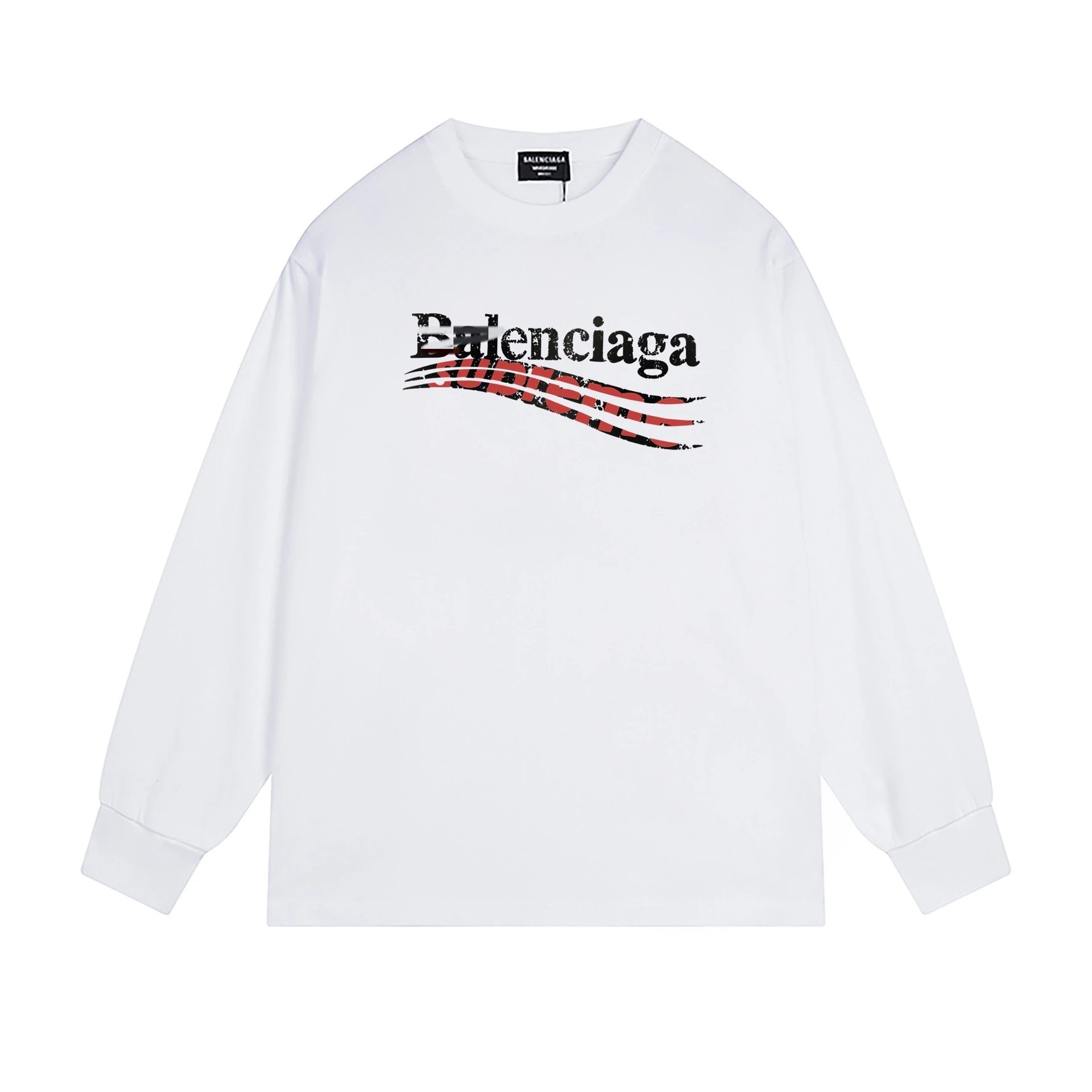 Balenciaga retro-style white T-shirt