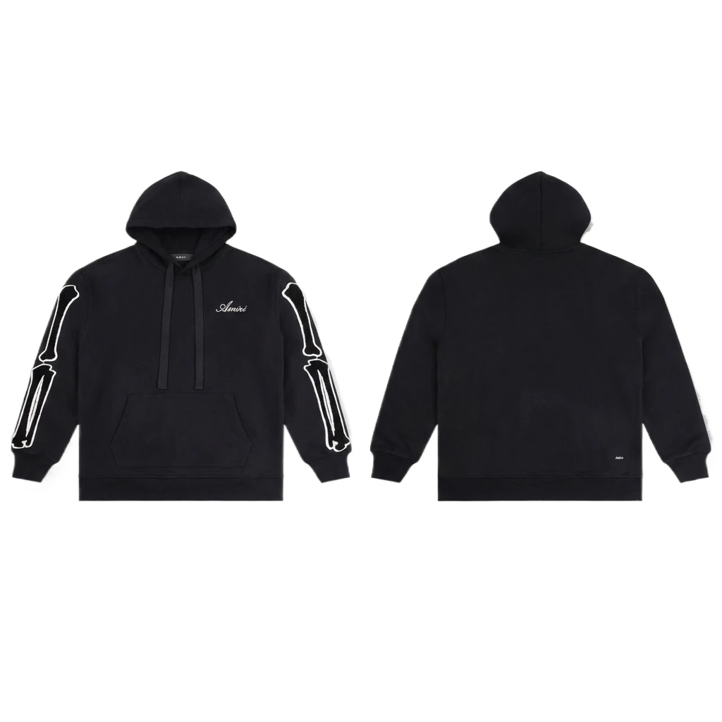 AMIRI Skull Style Black Hoodie