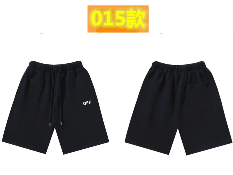 Off-White minimalist-style black shorts