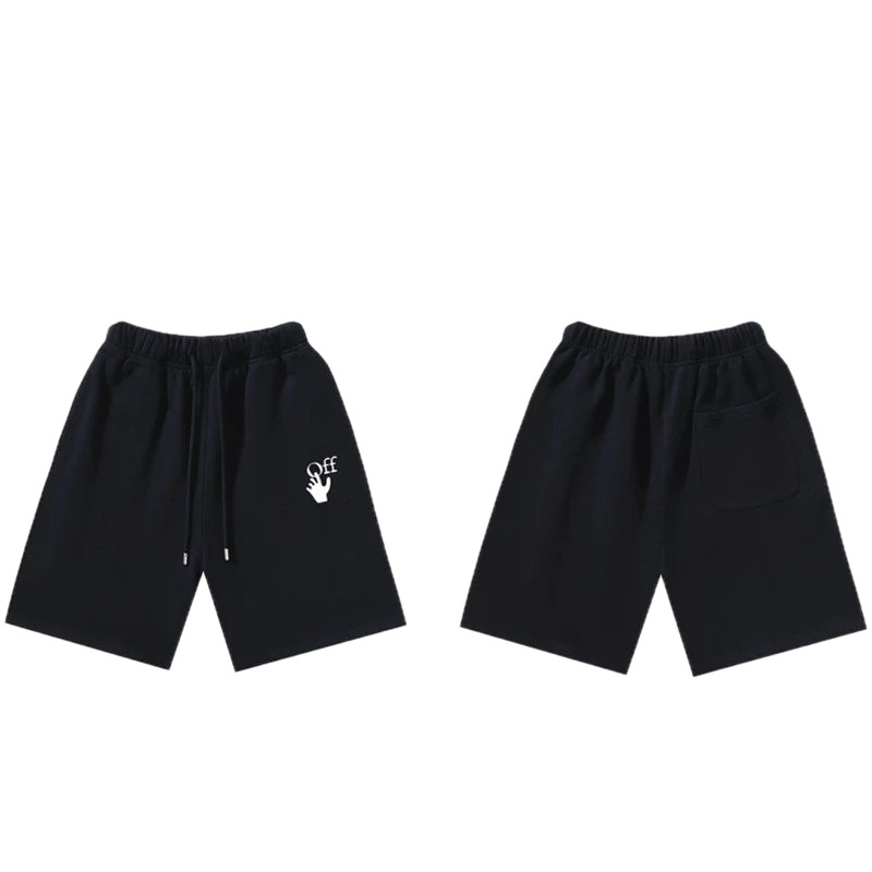 Off-White trendy and cool style black shorts