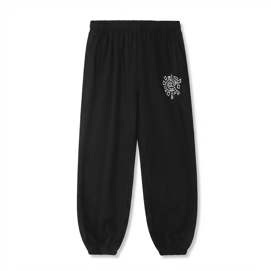 ADWYSD Printed Casual Black Pants