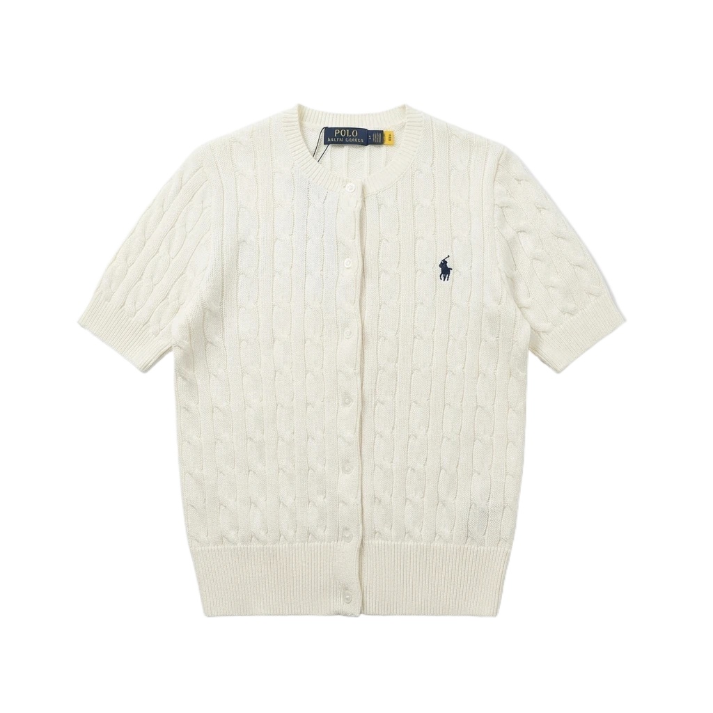 Ralph Lauren Polo white knitted cardigan