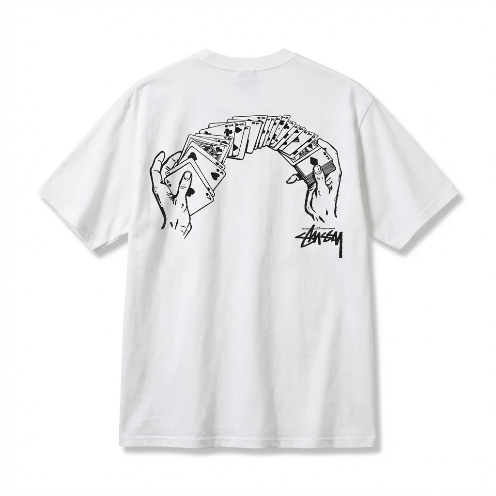 Stussy Poker Print Style T-shirt