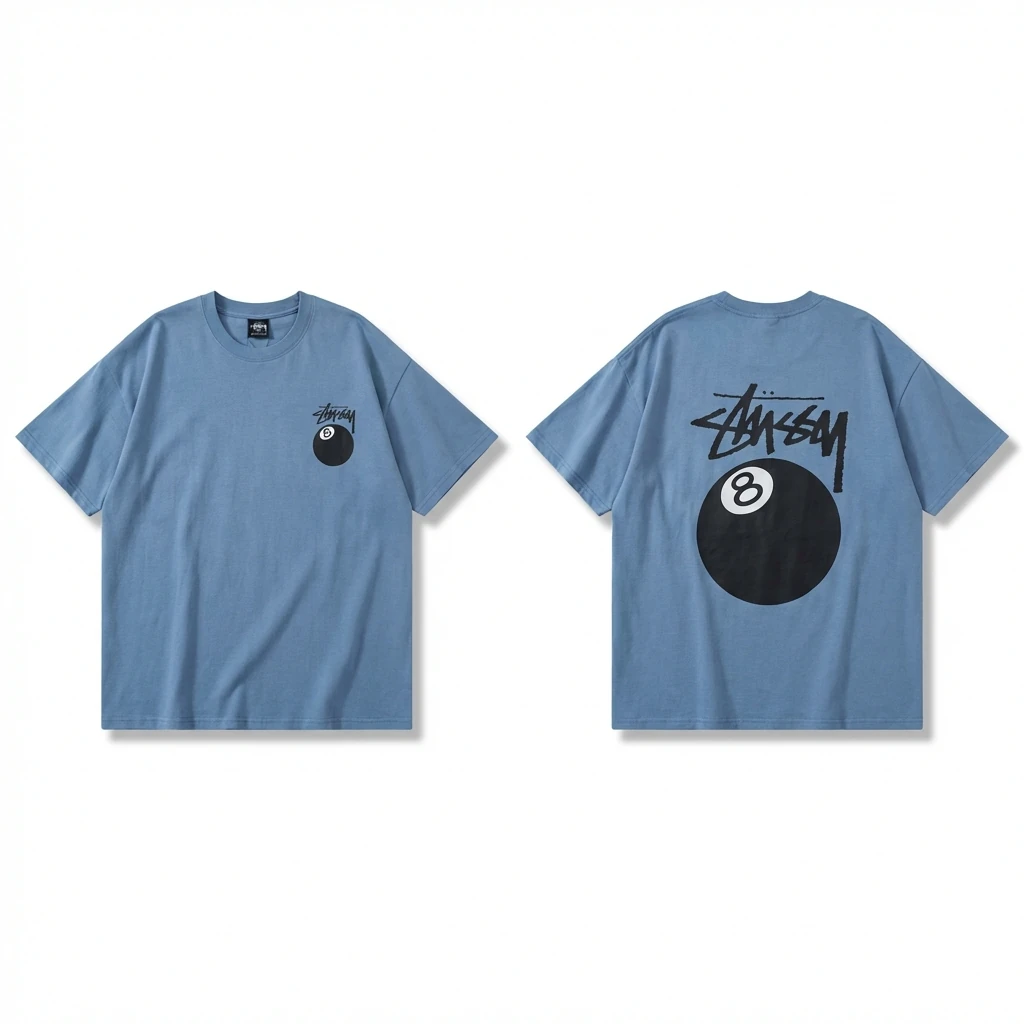 Stussy 8-ball blue T-shirt