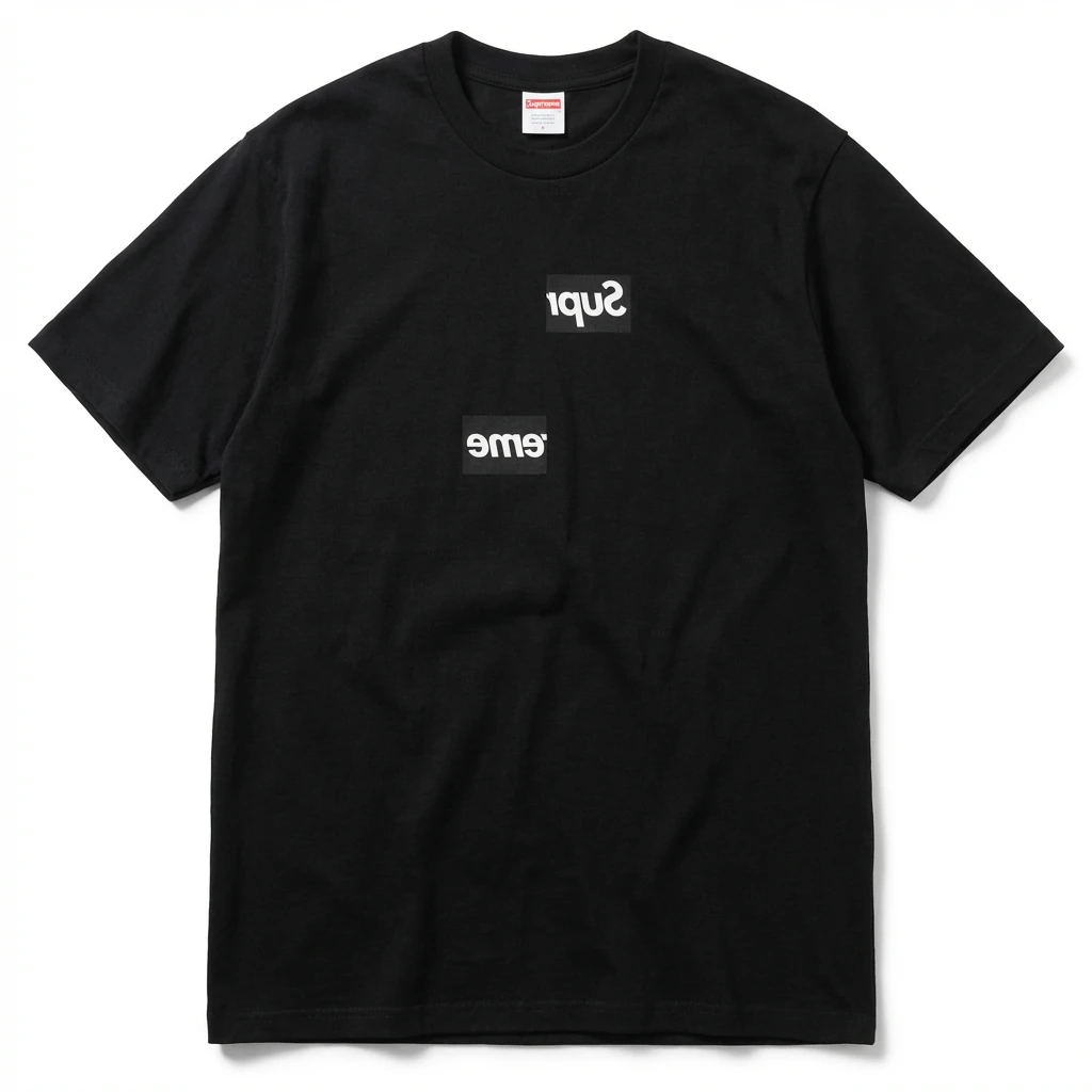 Supreme classic black T-shirt