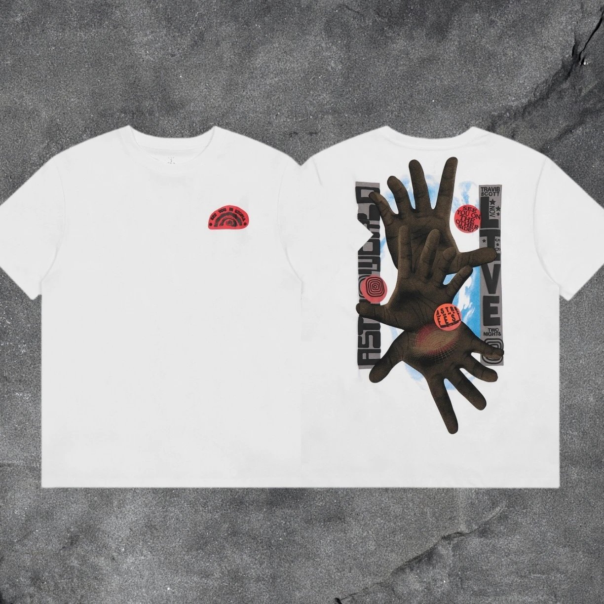 Denim Tears 2031-49 White Style 3149 Graphic T-Shirt Travel Pack