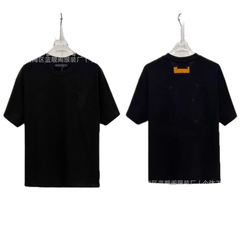 Louis Vuitton Monogram Trendy Cool Style Black Short-sleeve T-shirt