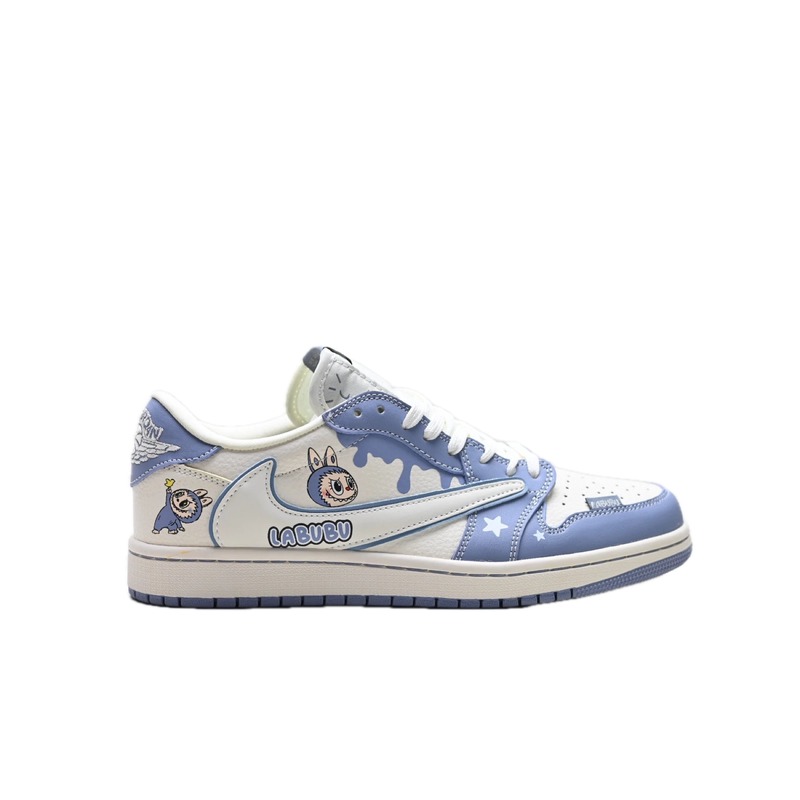 Nike LABUBU Co-branded Blue and White Sports Shoes