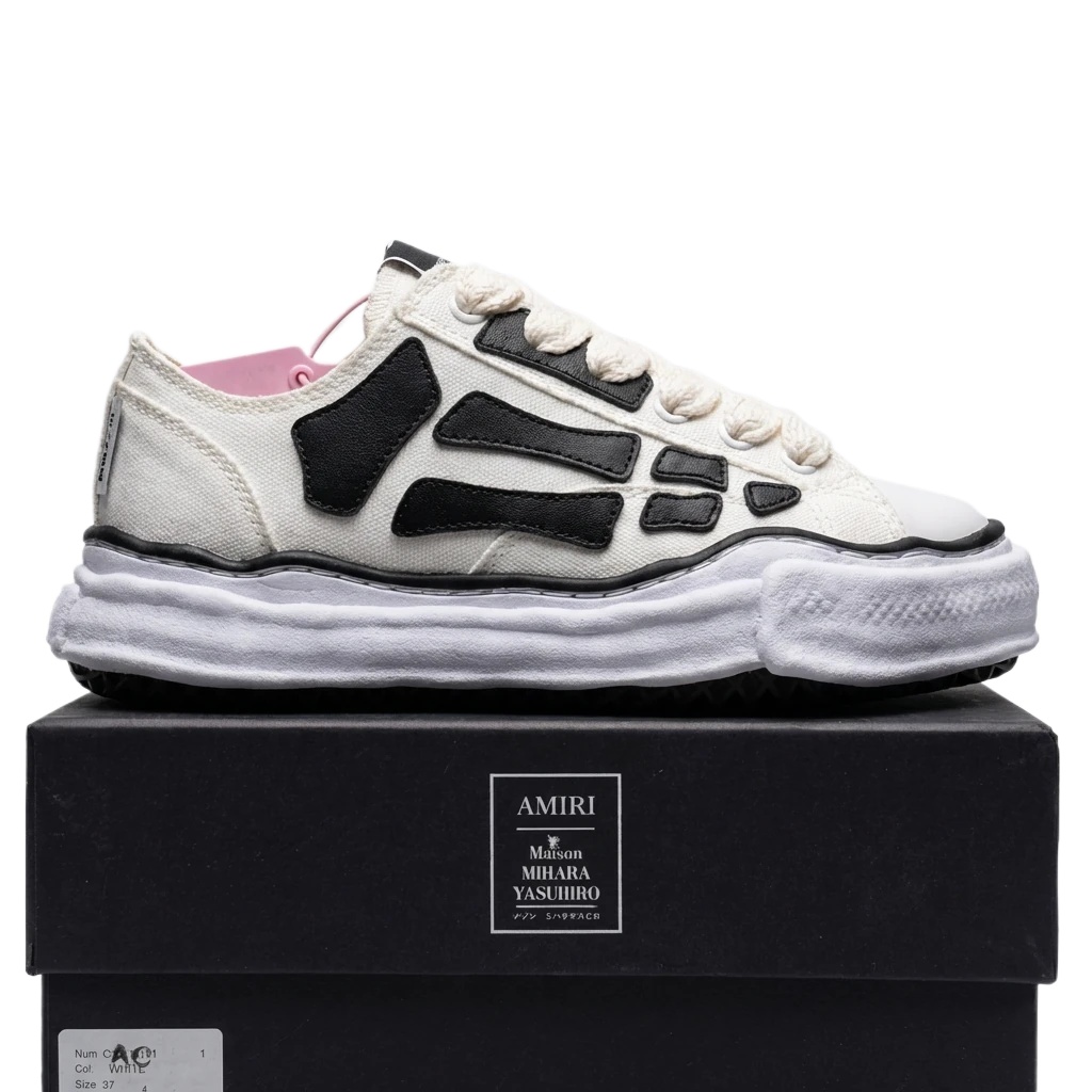 MMY Deconstructed Style Black and White Sports Shoes