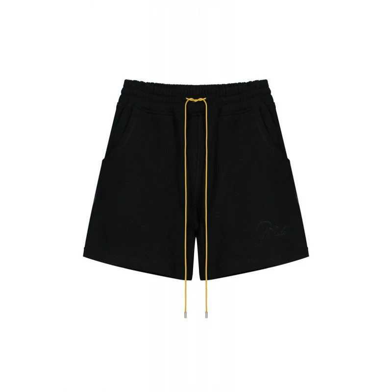 RHUDE minimalist black shorts
