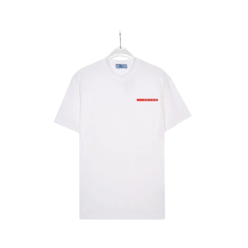 Prada Red Label Minimalist Style White Short-sleeve T-shirt