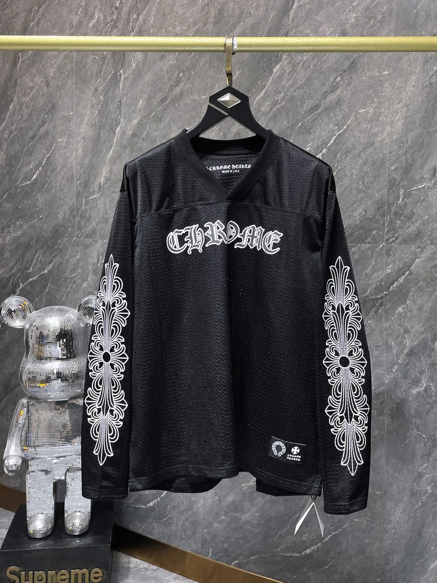 Black Floral Button Shirt Travel Pack