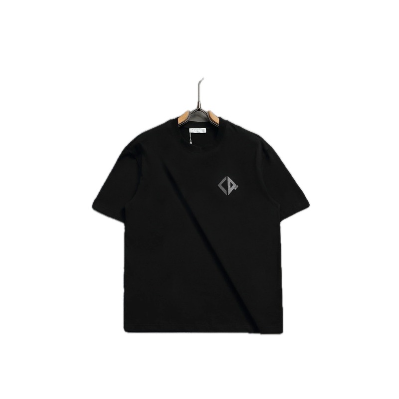 Dior Minimalist Diamond Check Printed Black T-Shirt