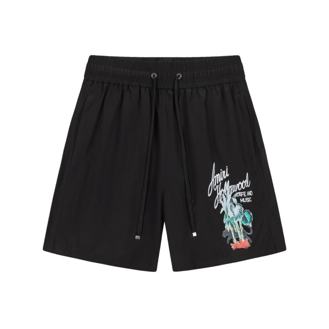 Hollywood-style black shorts from AMIRI