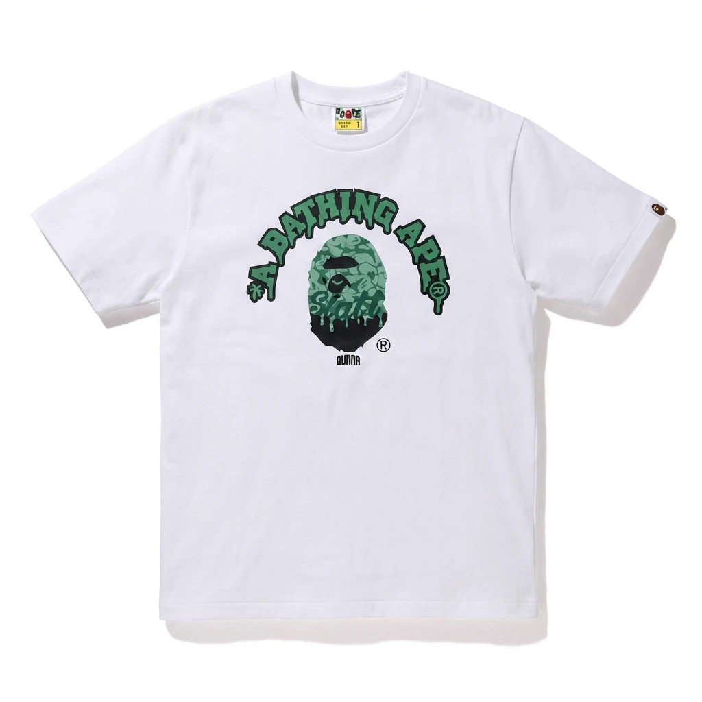 Bape Ape Head Cool White T-shirt in Streetwear Style
