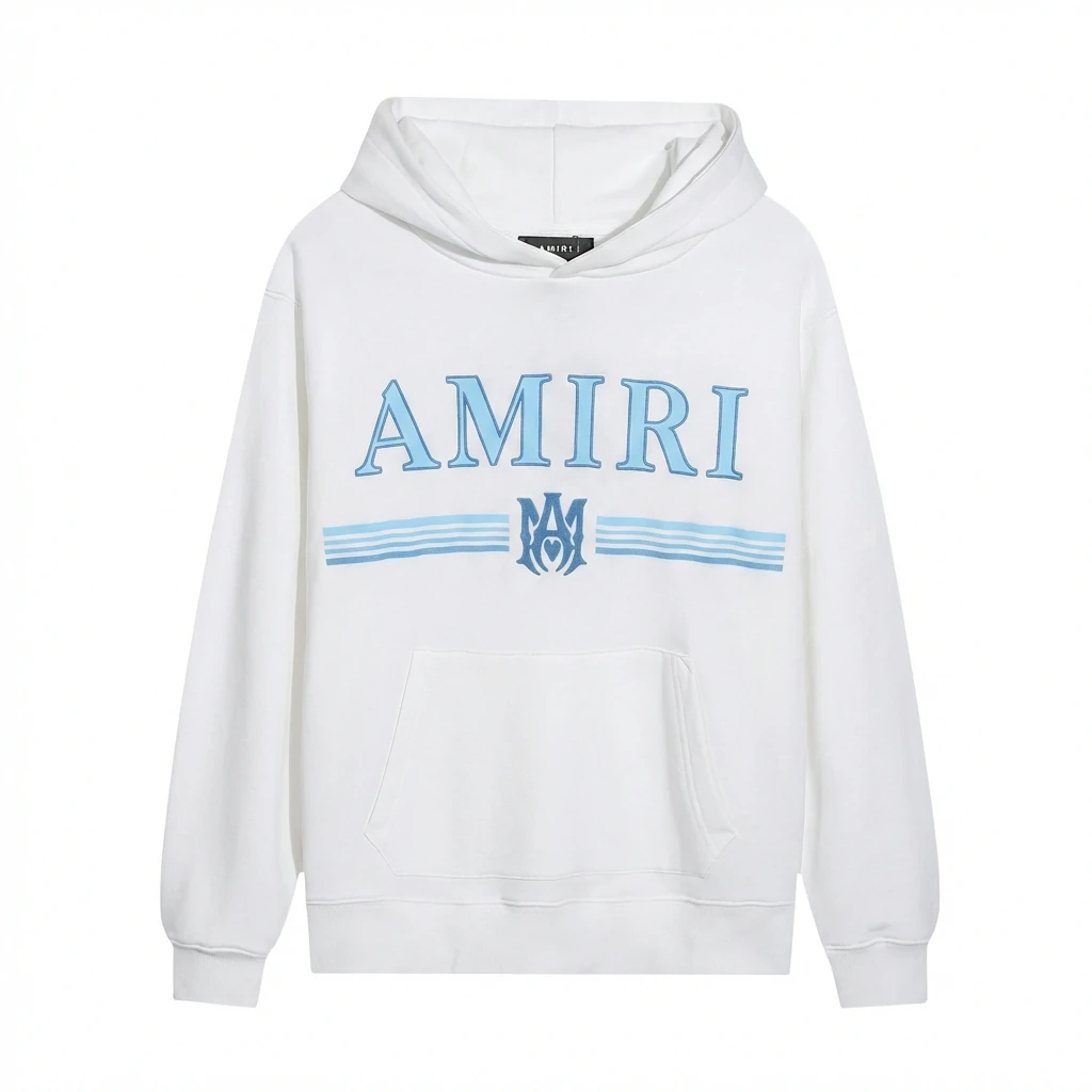AMIRI simple style white hoodie