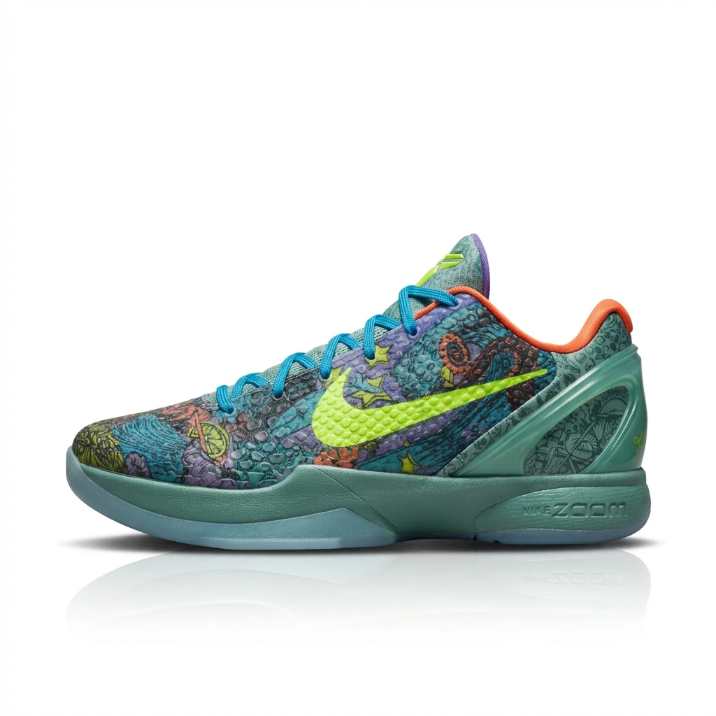 Nike graffiti-style colorful basketball shoes