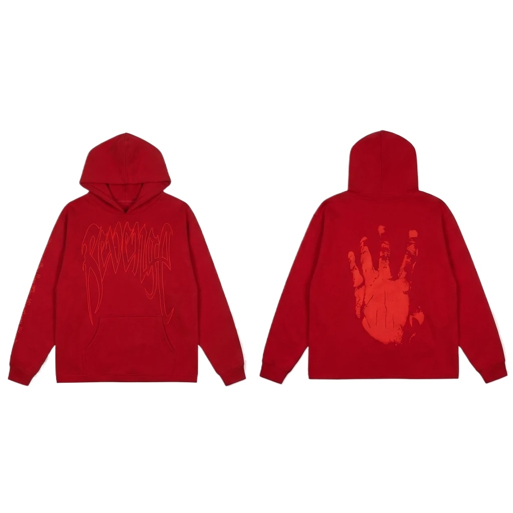 Revenge trendy and cool style red hoodie