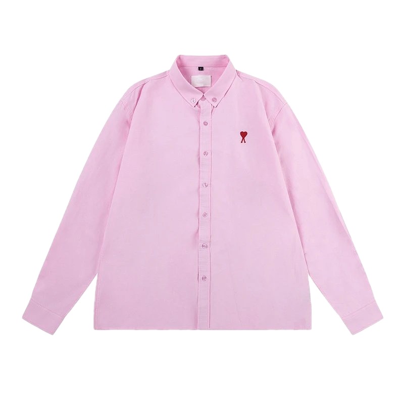 AMI Love Simple Style Pink Shirt
