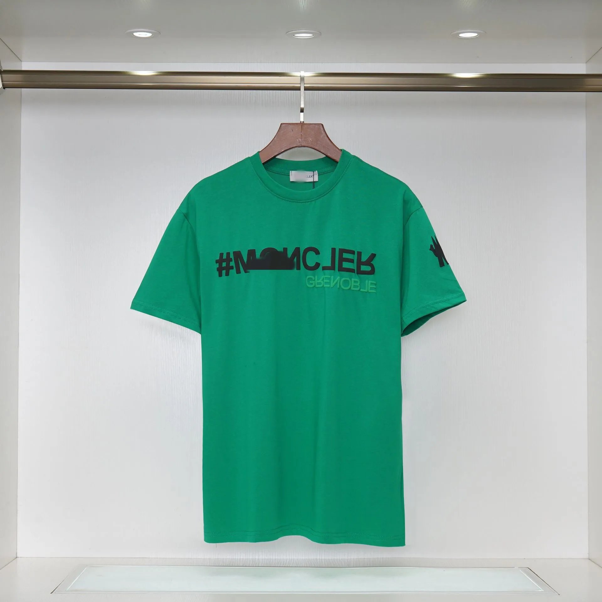 Moncler Grenoble Trendy Green Short-sleeve T-shirt