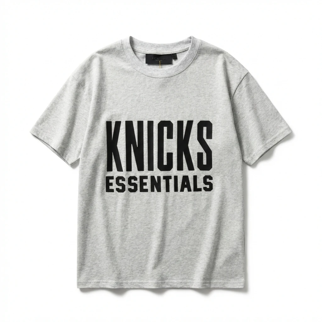 ESSENTIALS brand gray T-shirt