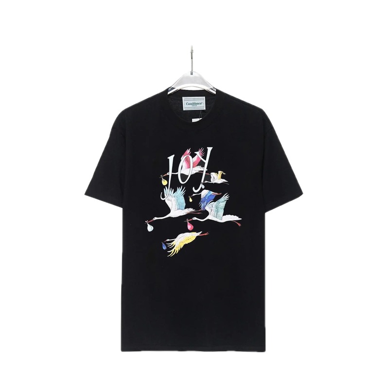 Casablanca Crane Style Black T-shirt
