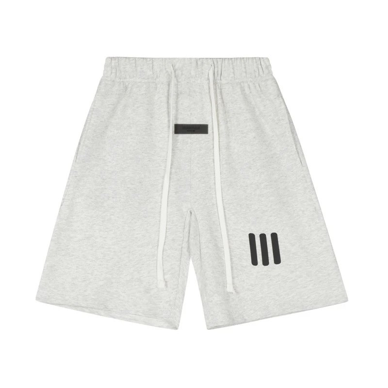 ESSENTIALS minimalist light gray shorts