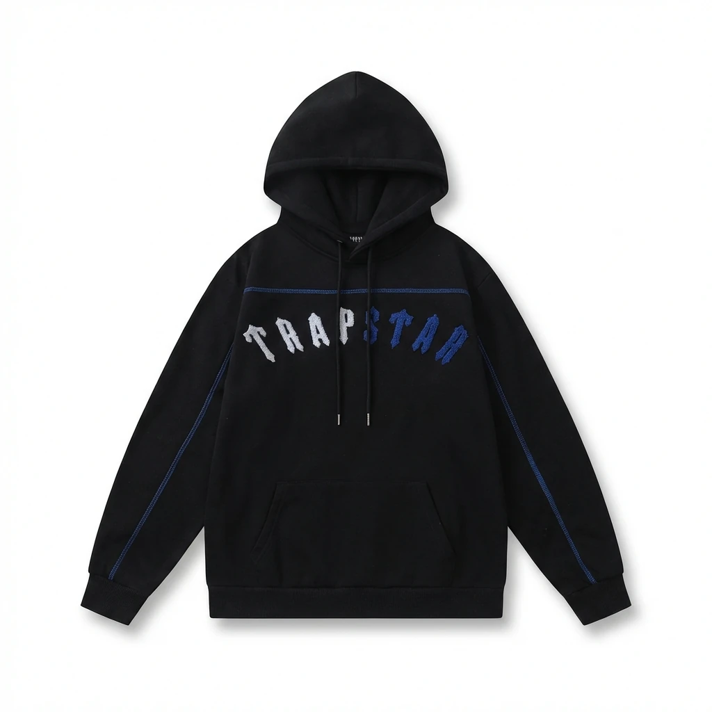 Trapstar Letter Style Black Sweatshirt