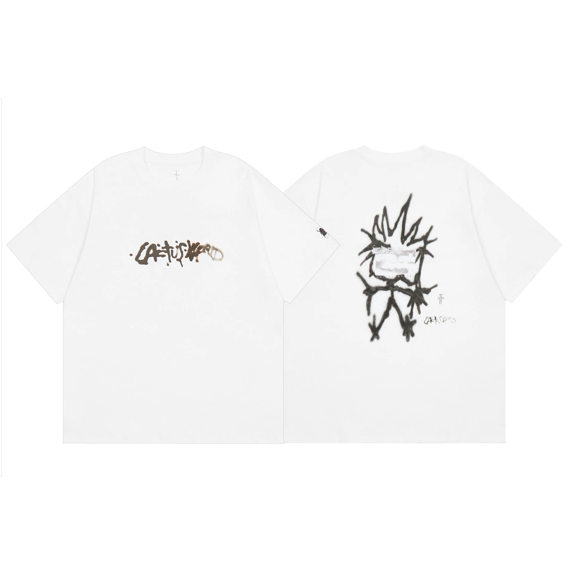 Travis Scott Gift Ready Graphic T-shirt Brown Travis Scott with Standout Detail