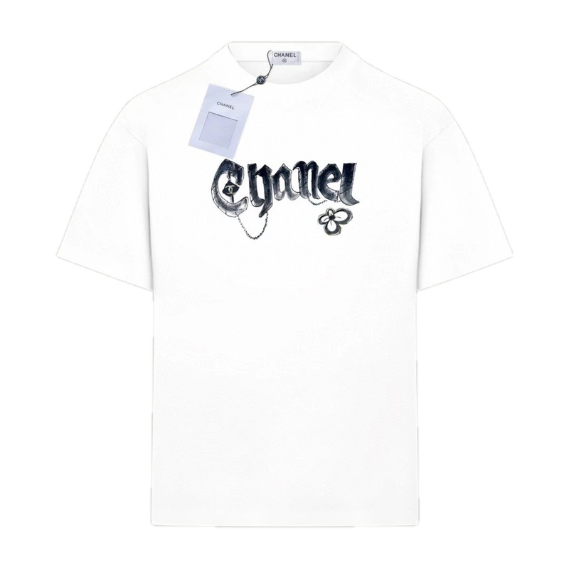 Chanel retro-style white T-shirt