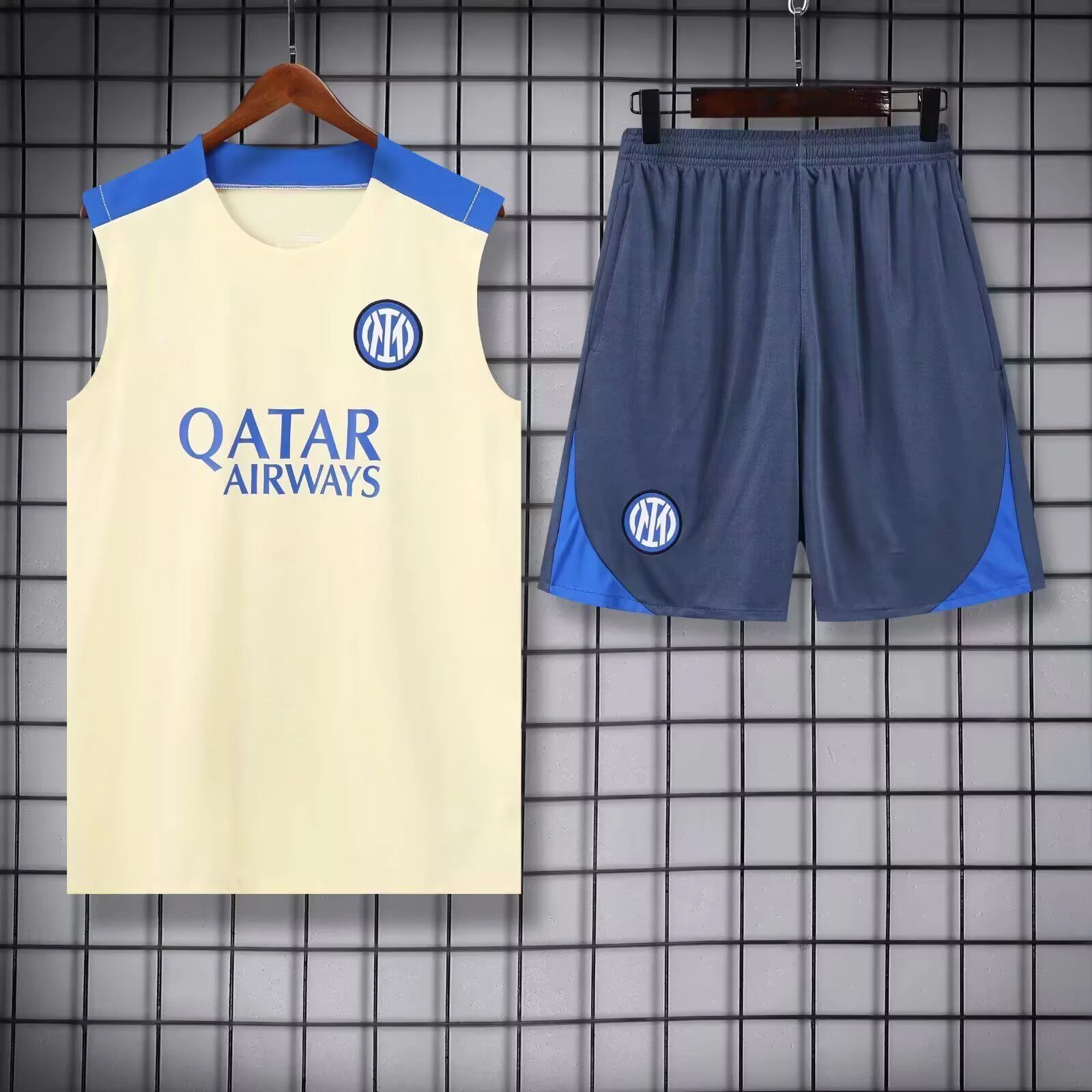 Real Madrid Casual Training jersey set Navy Sleeveless Top for Comfortable Styling