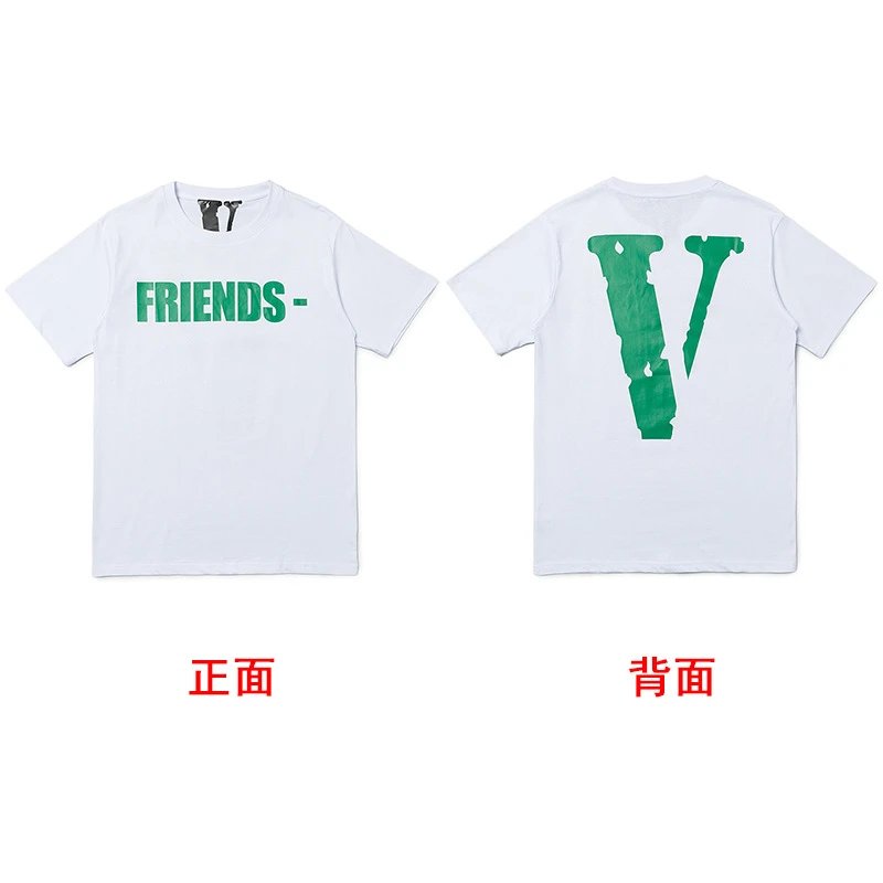 Vlone Statement Logo T-shirt Black Purple Vlone for Easy Pairing