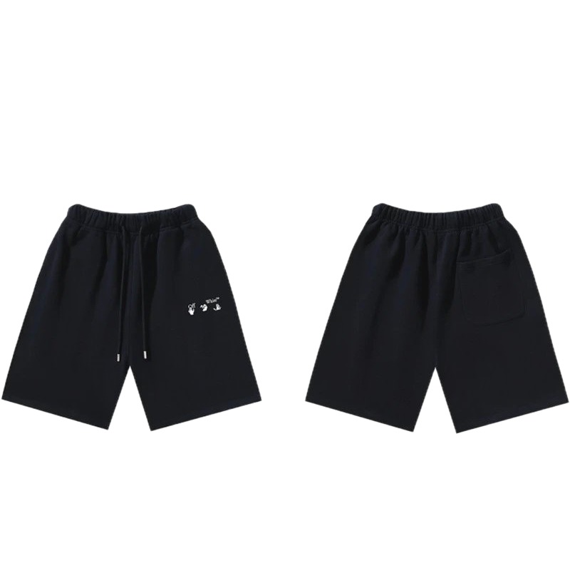 Off-White 016 Style Black Trendy and Cool Shorts