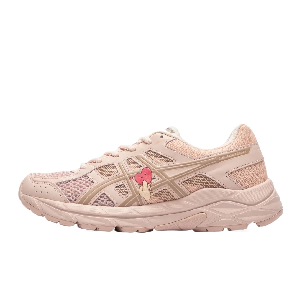 ASICS retro-style pink sports shoes