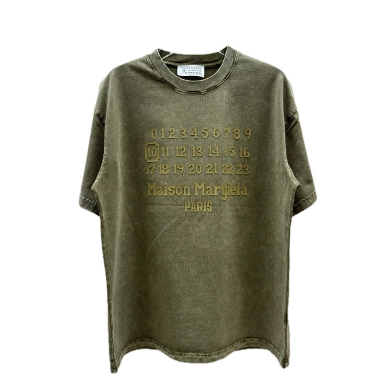 Maison Margiela Number Vintage Military Green Short-sleeve T-shirt